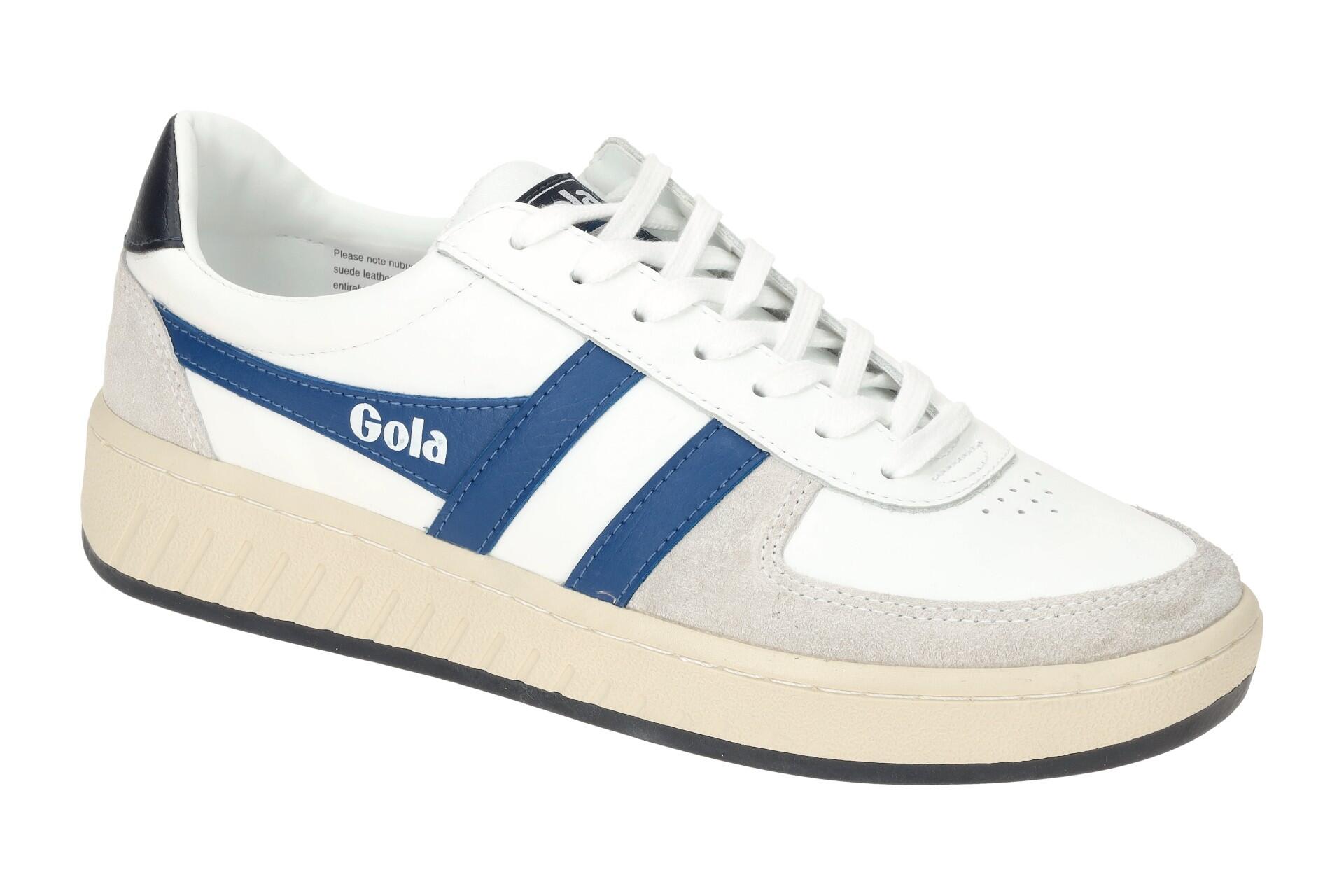 Gola Grandslam Classic Schuhe Sneakers weiß blau CMB117 1/7