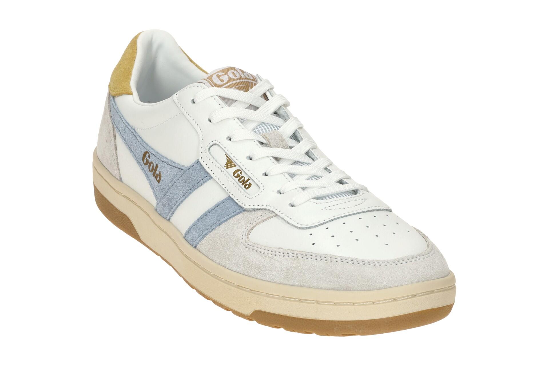 Gola Hawk Schuhe Sneakers weiß blau Damen CLB336 3/7
