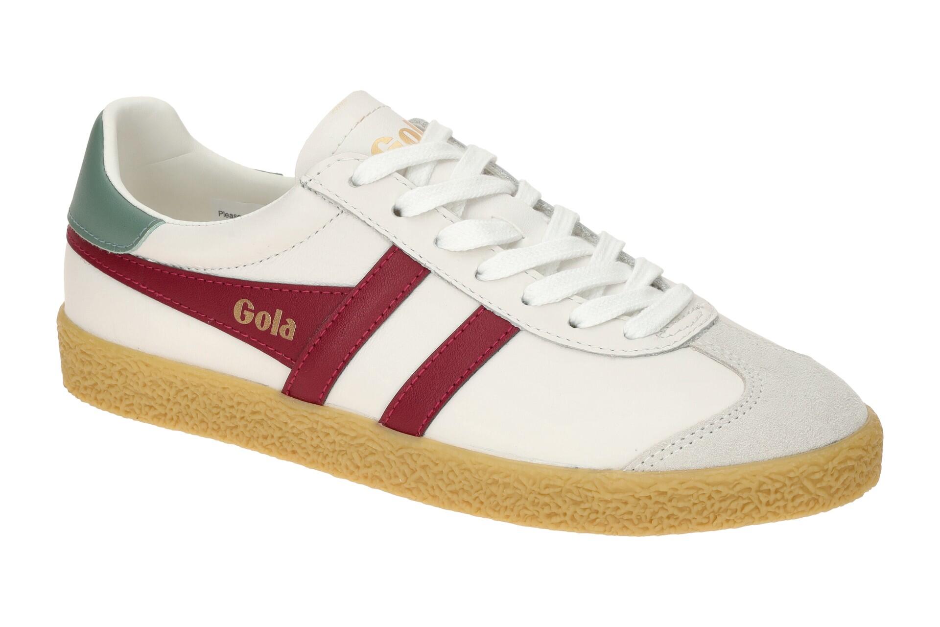 Gola Medallist Schuhe Sneakers weiß rot Damen CLB739 1/7