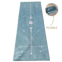 Tapis de yoga Voyage Totem bleu