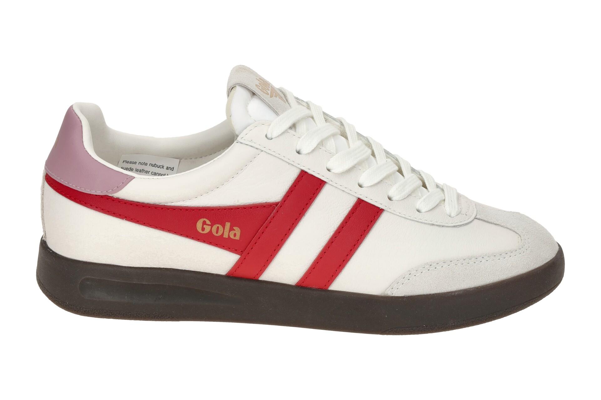 Gola Cyclone Schuhe Sneakers weiß rot Damen CLB743 2/7