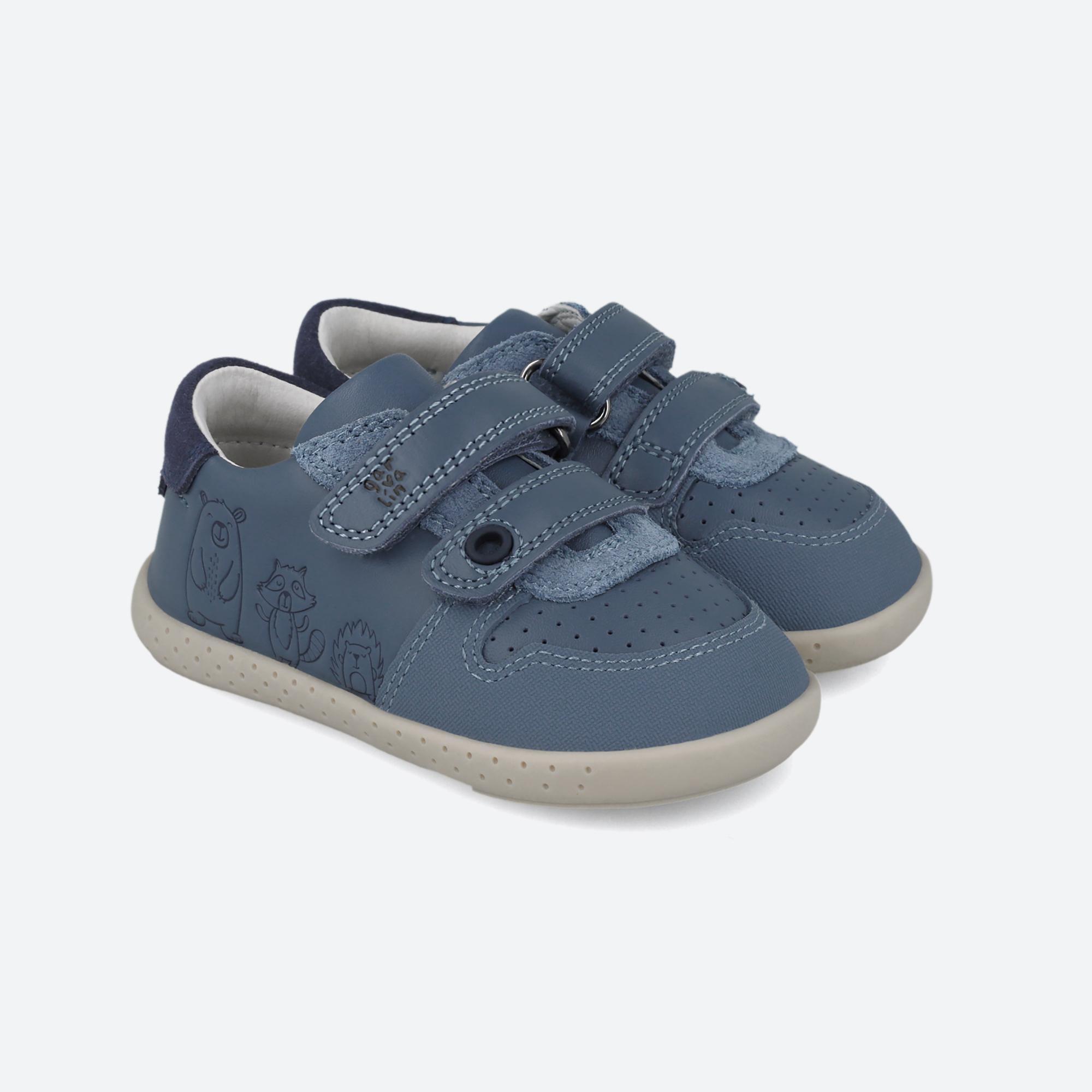 Zapatillas Barefoot Niño Garvalín 251311A Azules Cierre Adherente 2/7