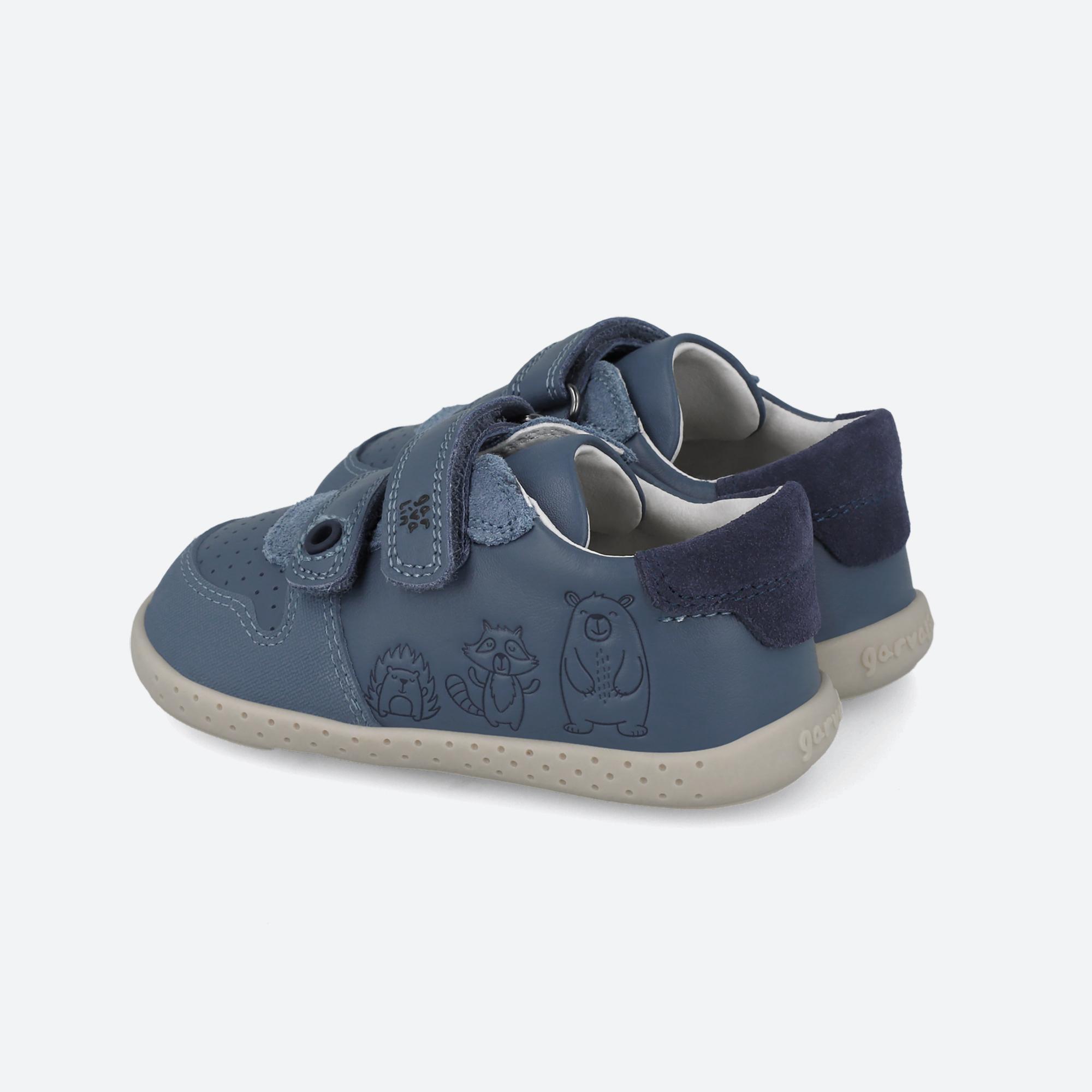 Zapatillas Barefoot Niño Garvalín 251311A Azules Cierre Adherente 5/7