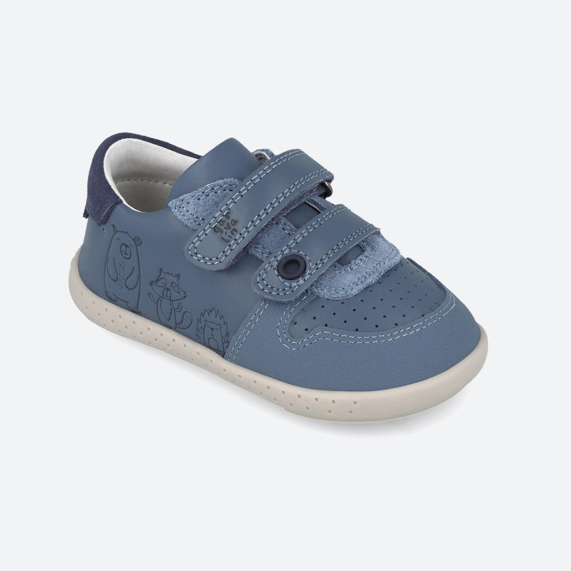 Zapatillas Barefoot Niño Garvalín 251311A Azules Cierre Adherente 4/7
