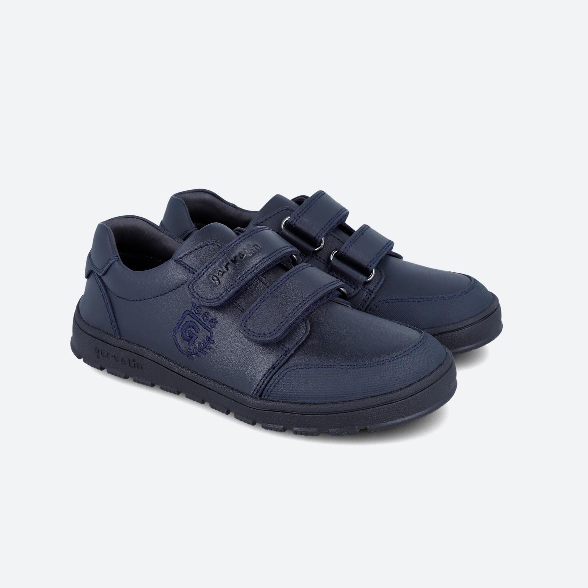Zapatos Colegiales Barefoot Niño Garvalín 251505B Azul Marino Cierre Adherente 2/7