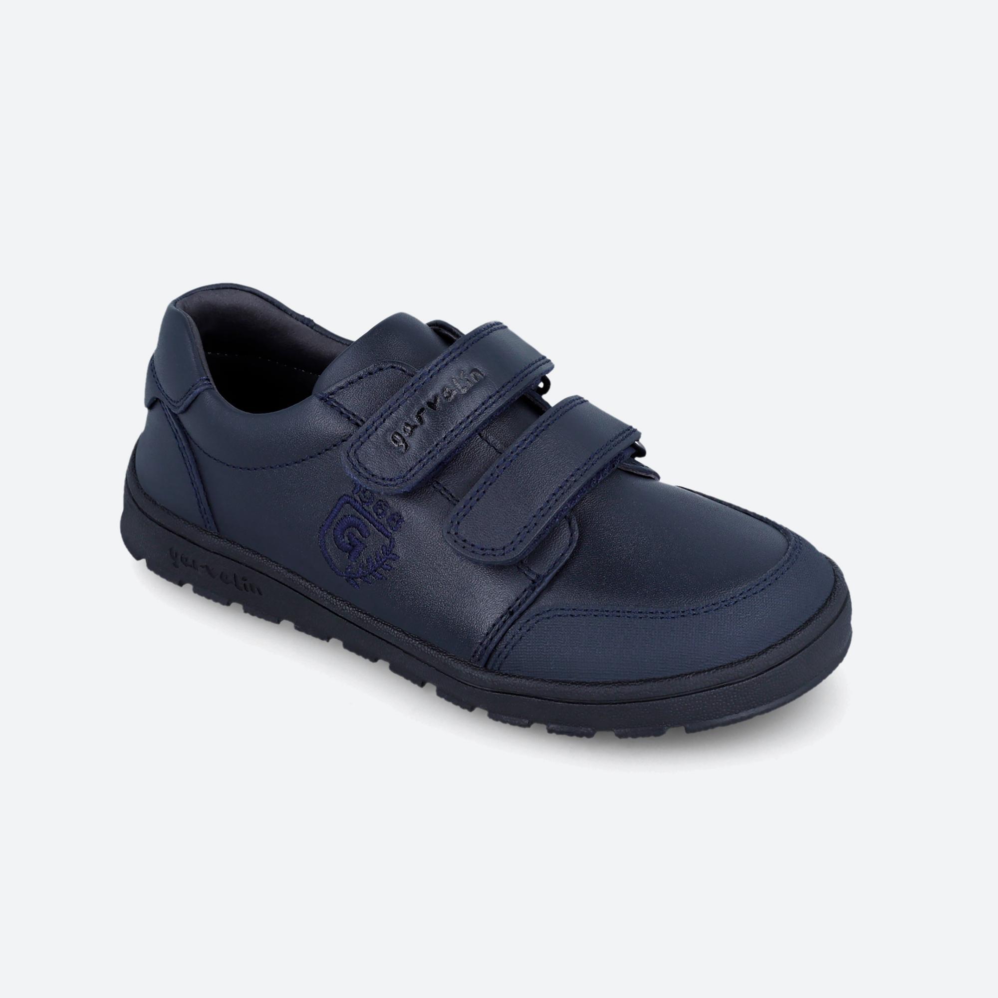 Zapatos Colegiales Barefoot Niño Garvalín 251505B Azul Marino Cierre Adherente 4/7