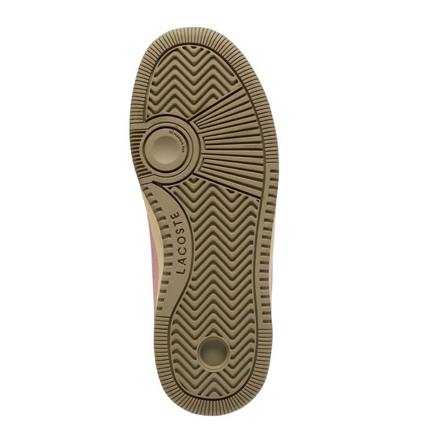 Womens/Ladies Leather Trainers (Pink) 4/4