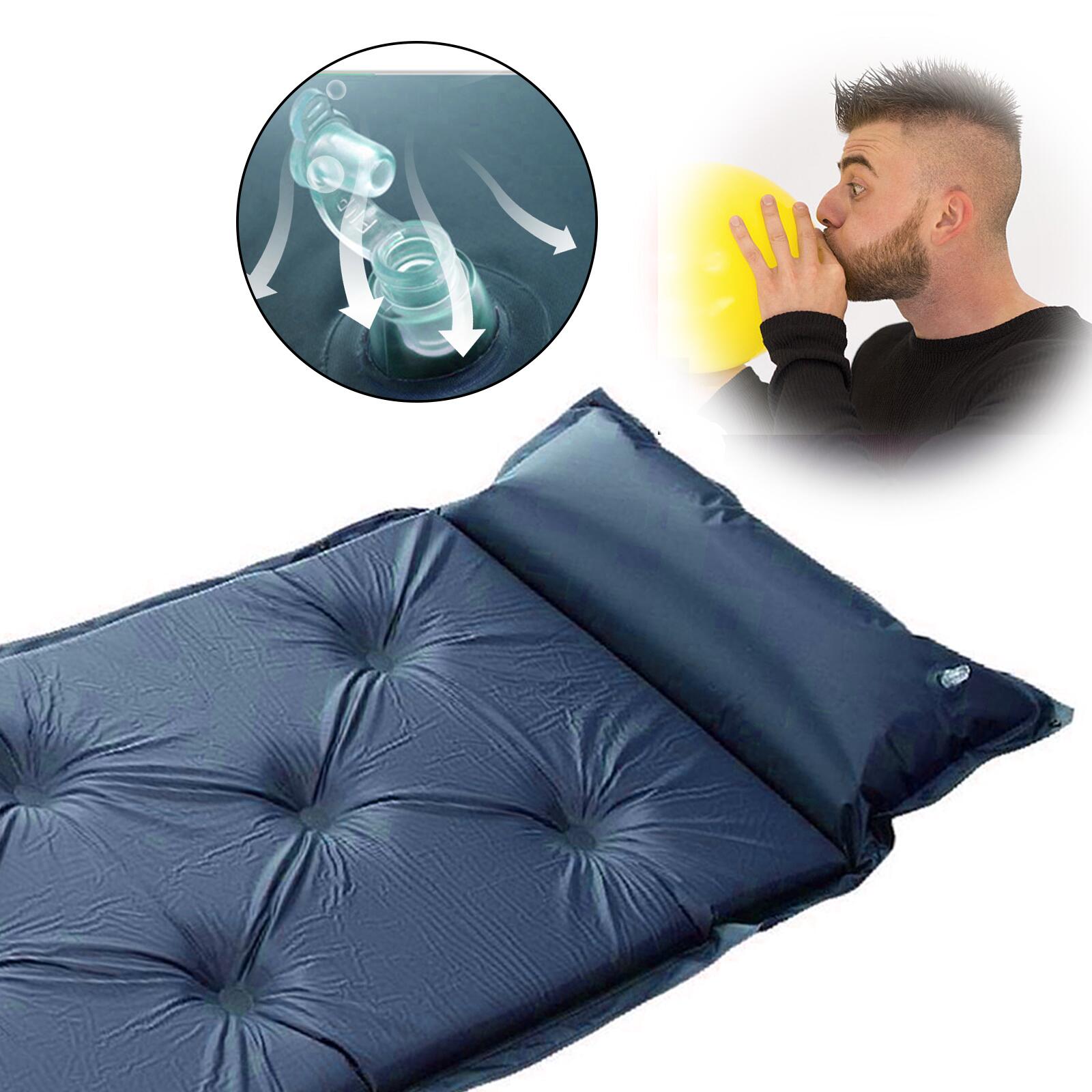 Isomatte Selbstaufblasend Matte mit Kopfkissen 188 cm x 66 cm x 5 cm 4/6