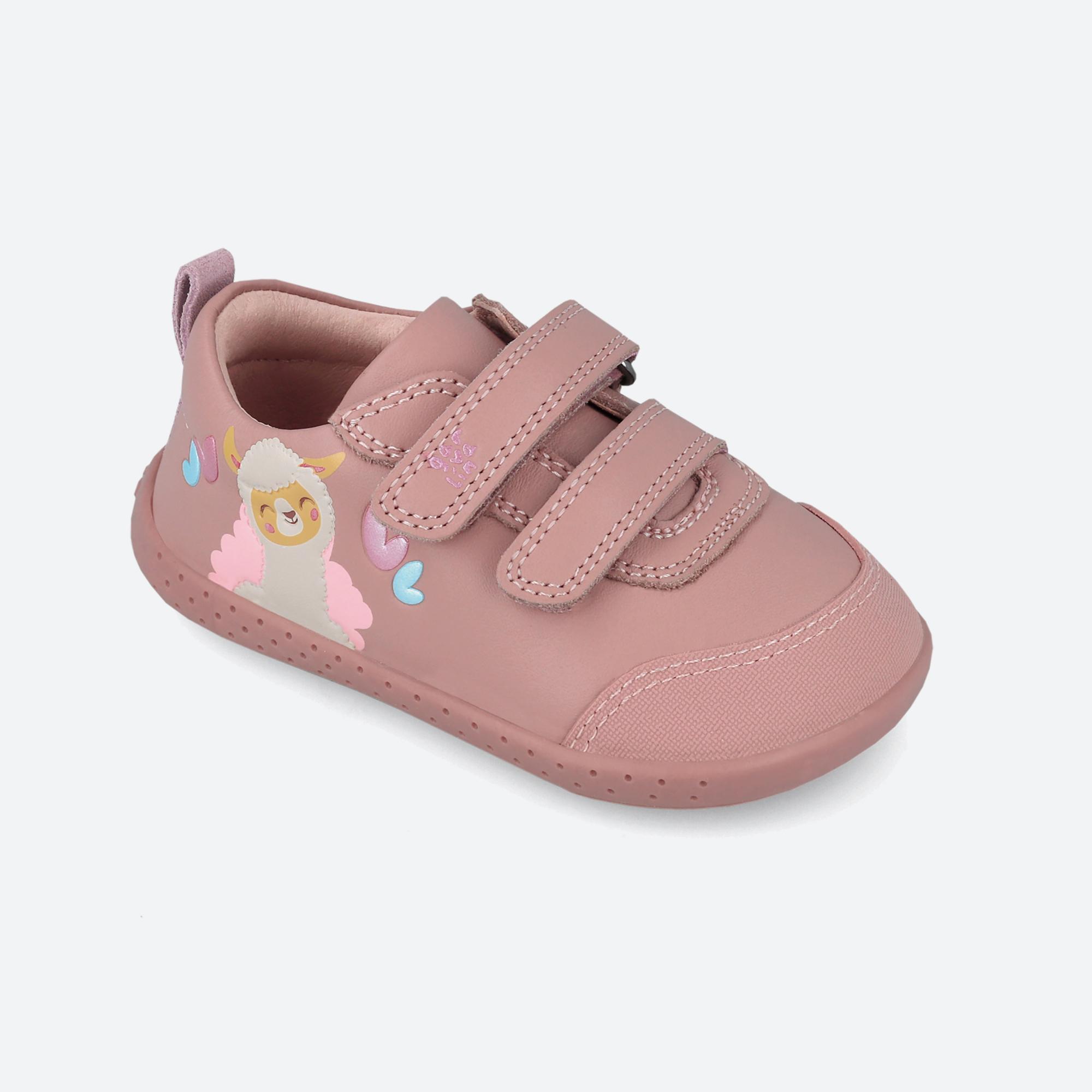 Zapatillas Barefoot Niña Garvalín 251305A Rosas Cierre Adherente 4/7