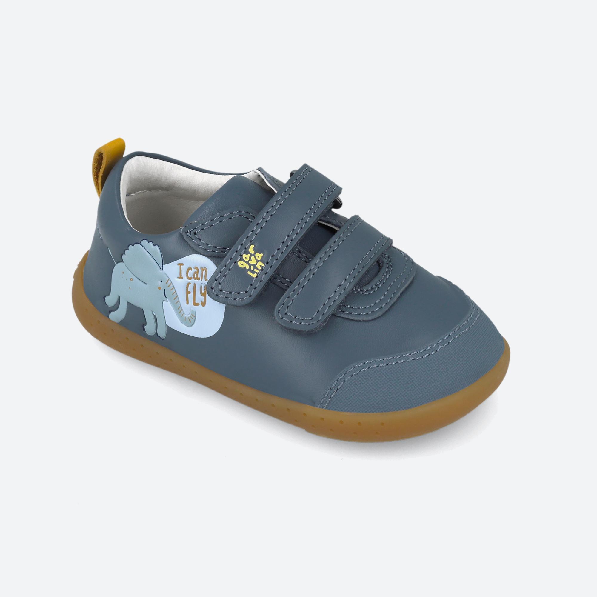 Zapatillas Barefoot Niño Garvalín 251313A Azules Cierre Adherente 4/7