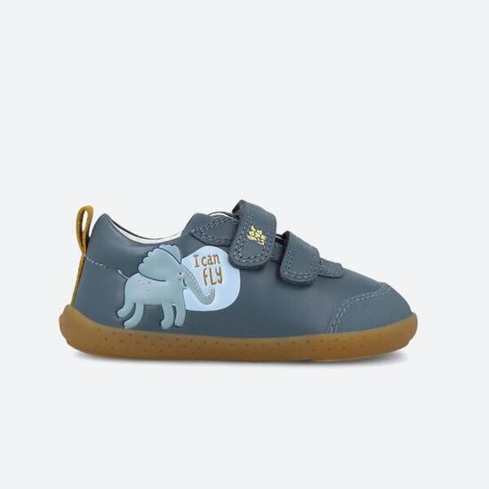 Zapatillas Barefoot Niño Garvalín 251313A Azules Cierre Adherente