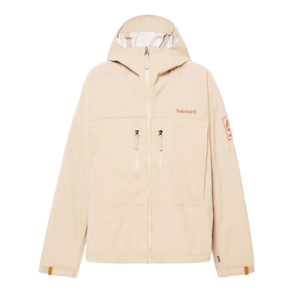 TIMBERLAND Giacca Impermeabile Timberland CAPS RIDGE MOBI FLEX TECH Uomo beige, cappuccio