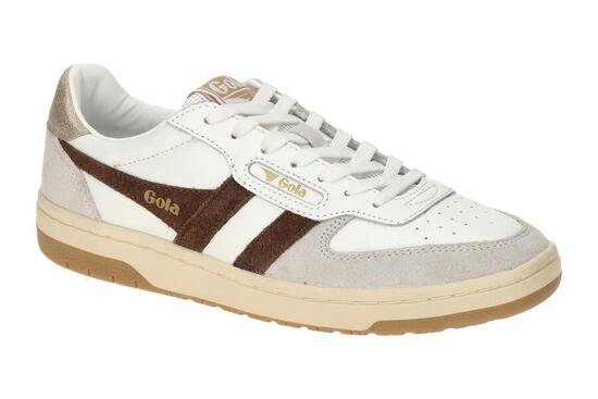 Gola Hawk Schuhe Sneakers weiß braun Damen CLB336