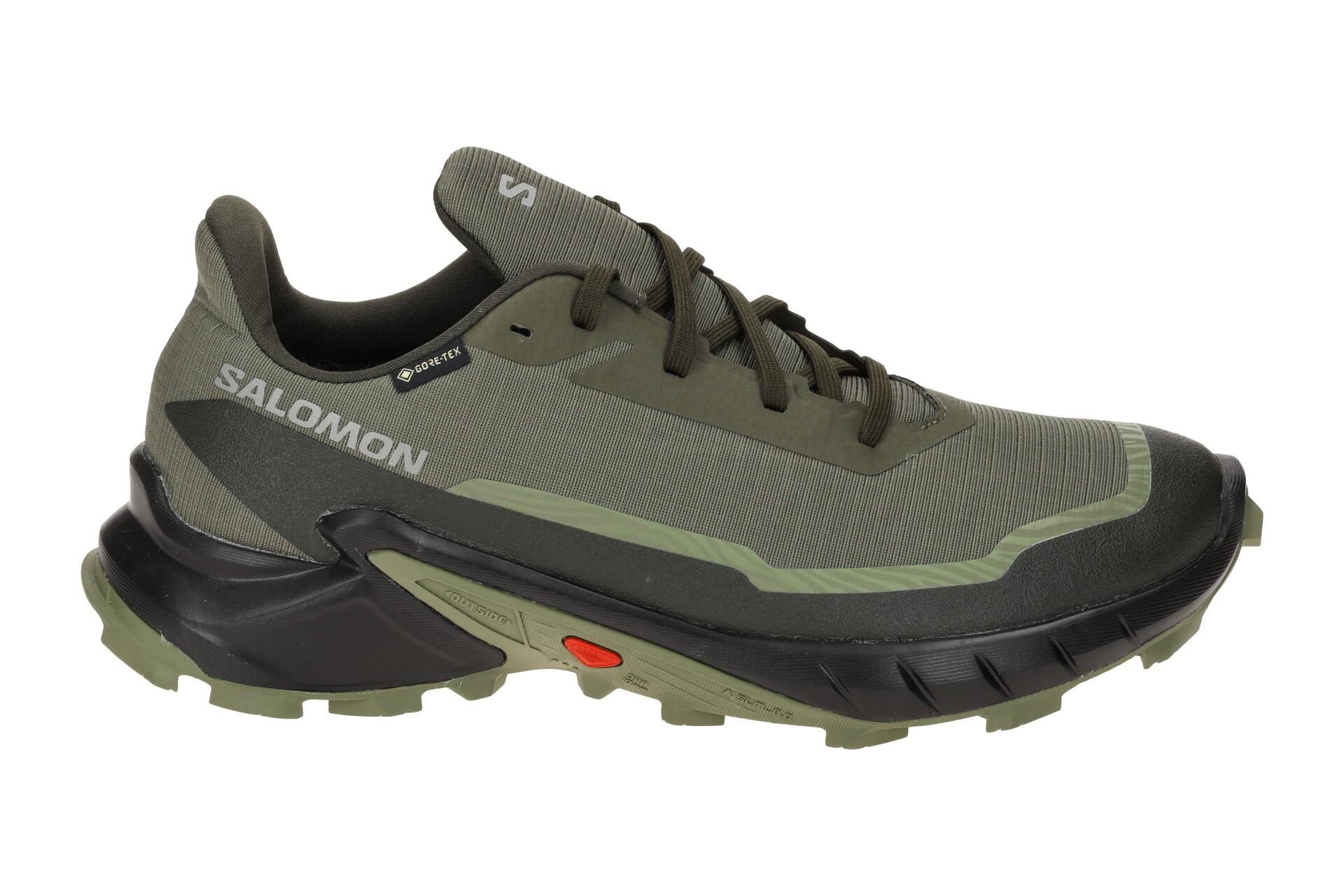 Salomon Alphacross 5 GTX Schuhe grün olive GORE-TEX 473103 2/7