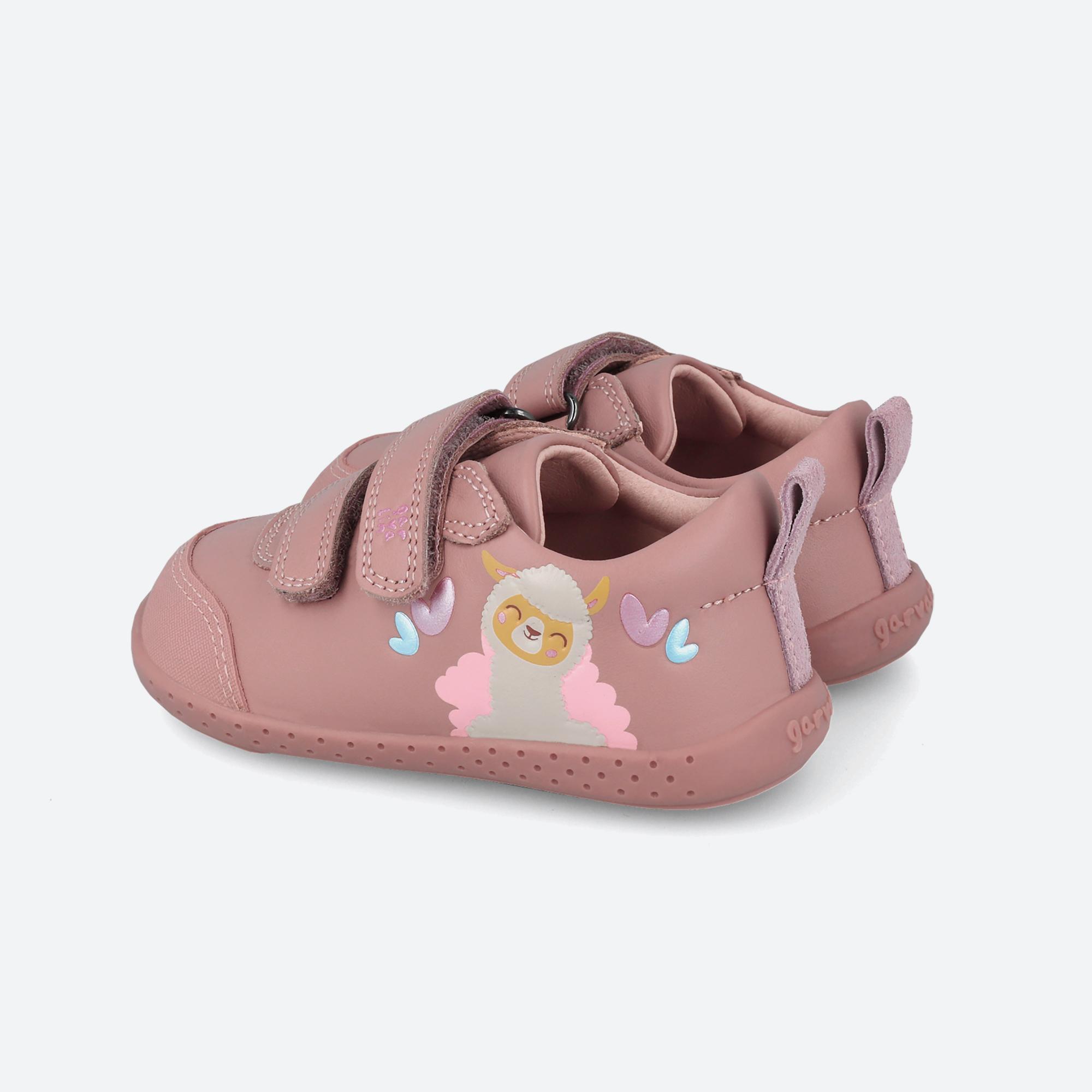 Zapatillas Barefoot Niña Garvalín 251305A Rosas Cierre Adherente 5/7