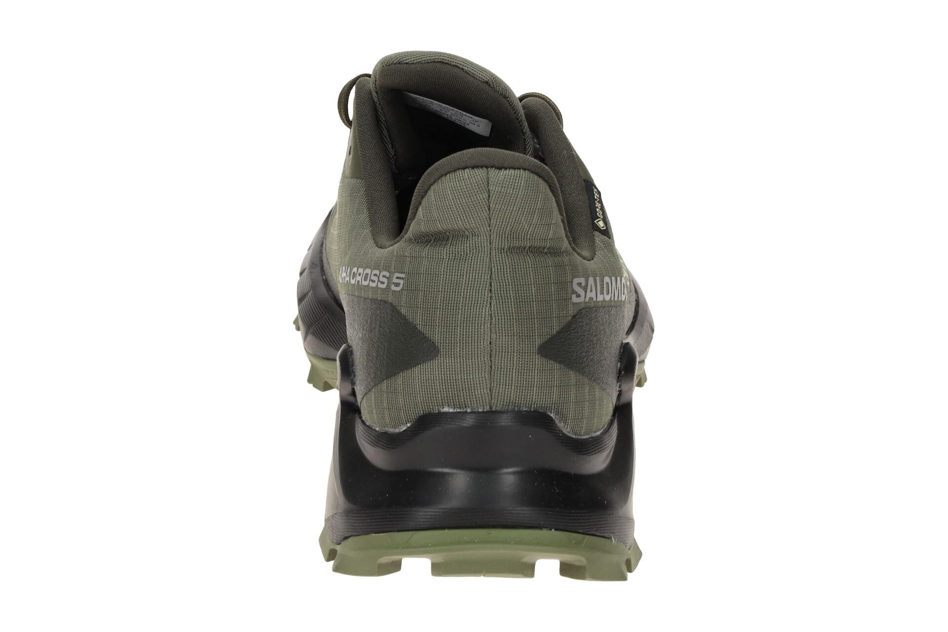 Salomon Alphacross 5 GTX Schuhe grün olive GORE-TEX 473103 5/7