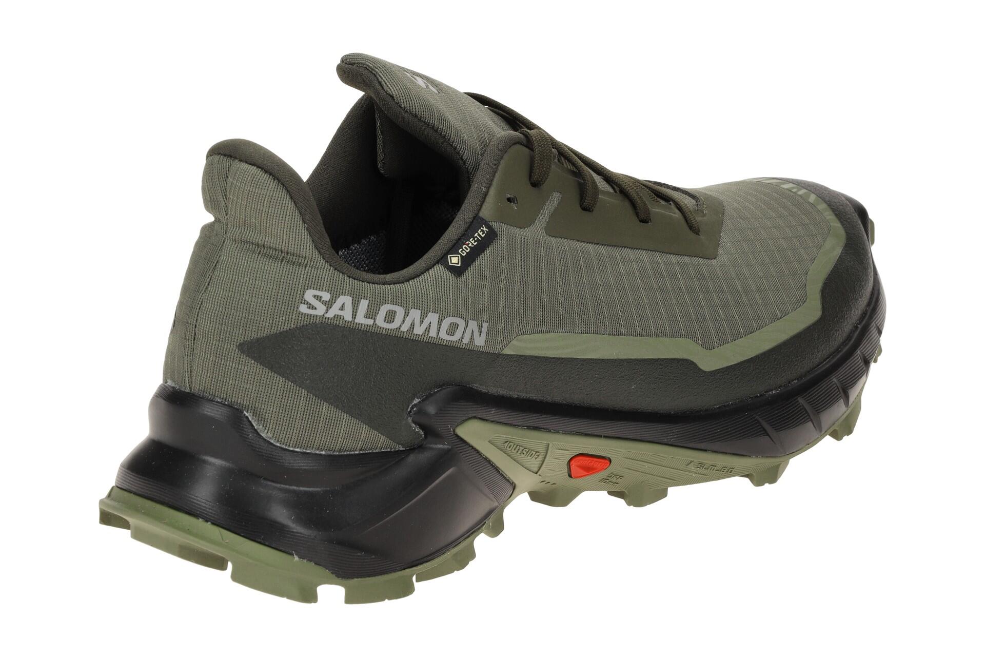 Salomon Alphacross 5 GTX Schuhe grün olive GORE-TEX 473103 4/7