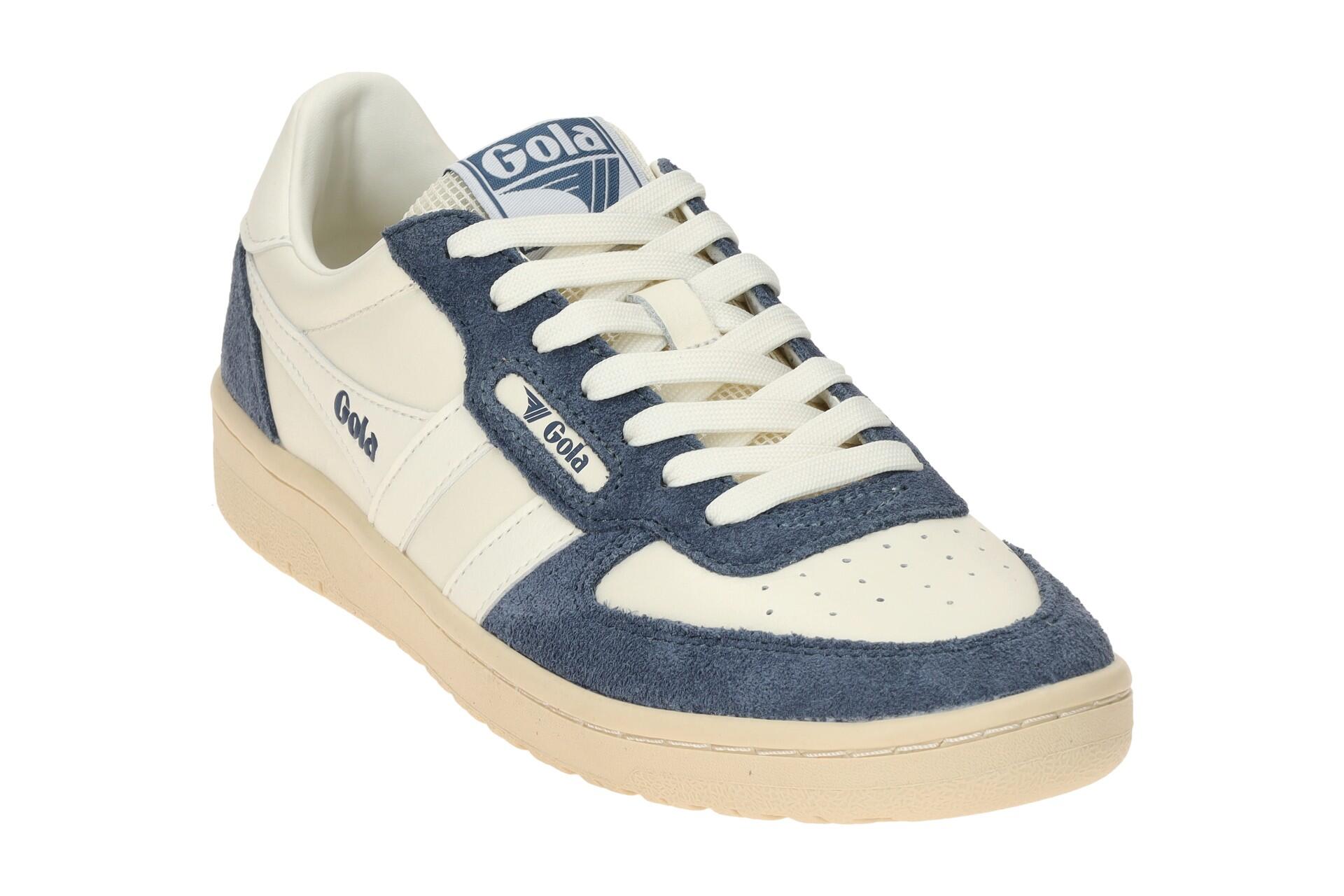 Gola Hawk 89 Schuhe Sneakers weiß blau Damen CLB760 3/7