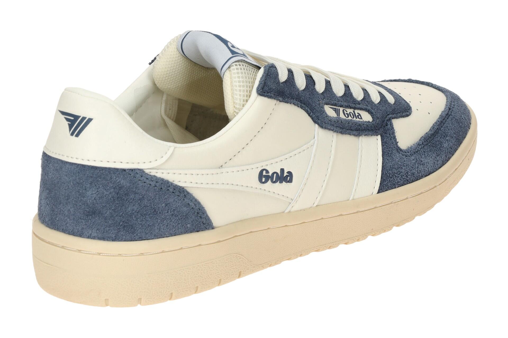 Gola Hawk 89 Schuhe Sneakers weiß blau Damen CLB760 4/7