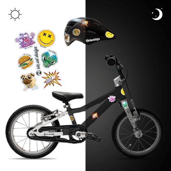 reflektierende Aufkleber Sticker Fahrrad Helm Reflektor Folie für Sicherheit