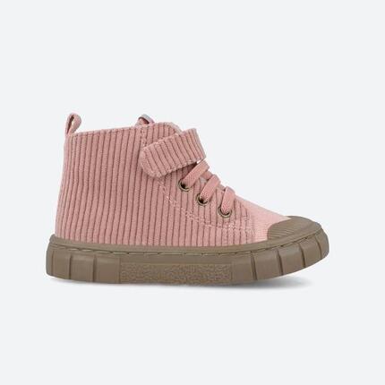 Botines Barefoot Niña Garvalín 251330C Rosas Cierre Adherente