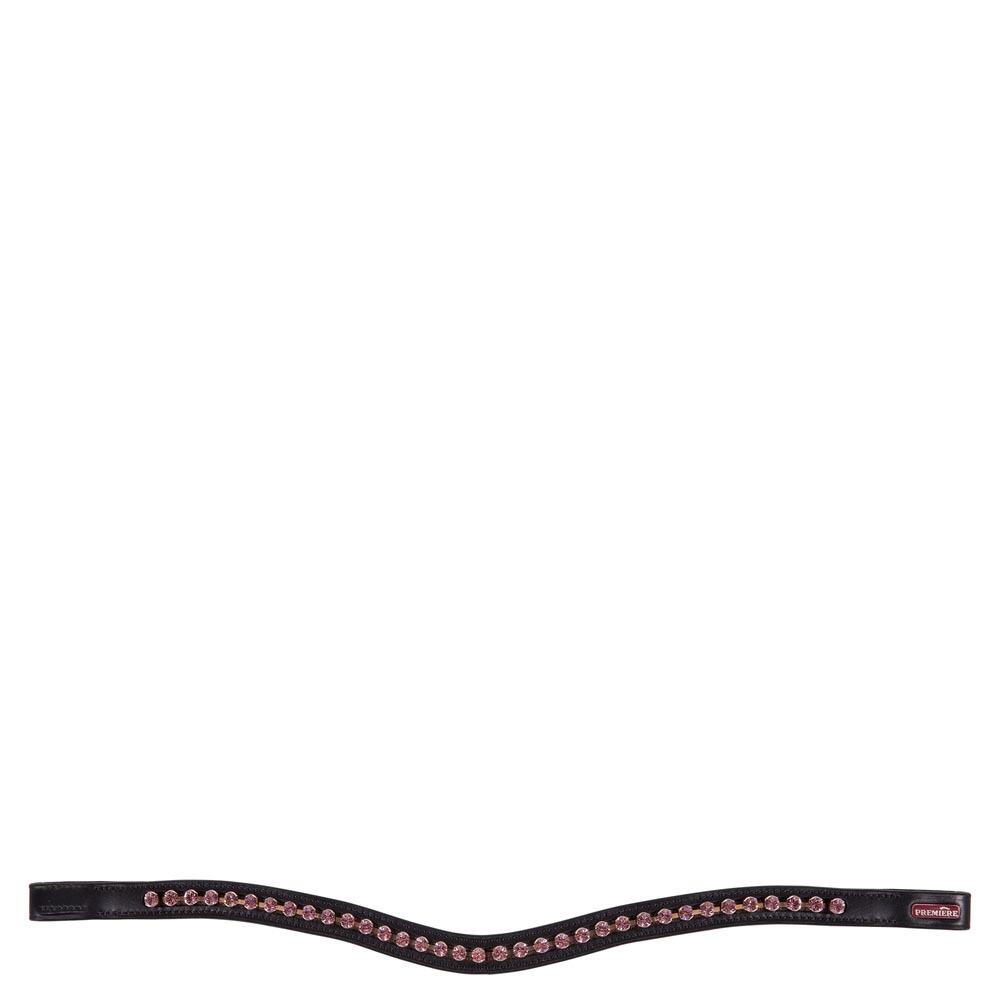 Premiere - Frontal Pour Cheval Bombe Chaine Crystal Premiere Lyskamm - Bridon - Noir|rose - Cob - Decathlon