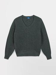 Pull col v Femme - JENNYVER Sapin