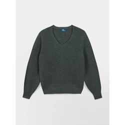 Pull col v Femme - JENNYVER Sapin
