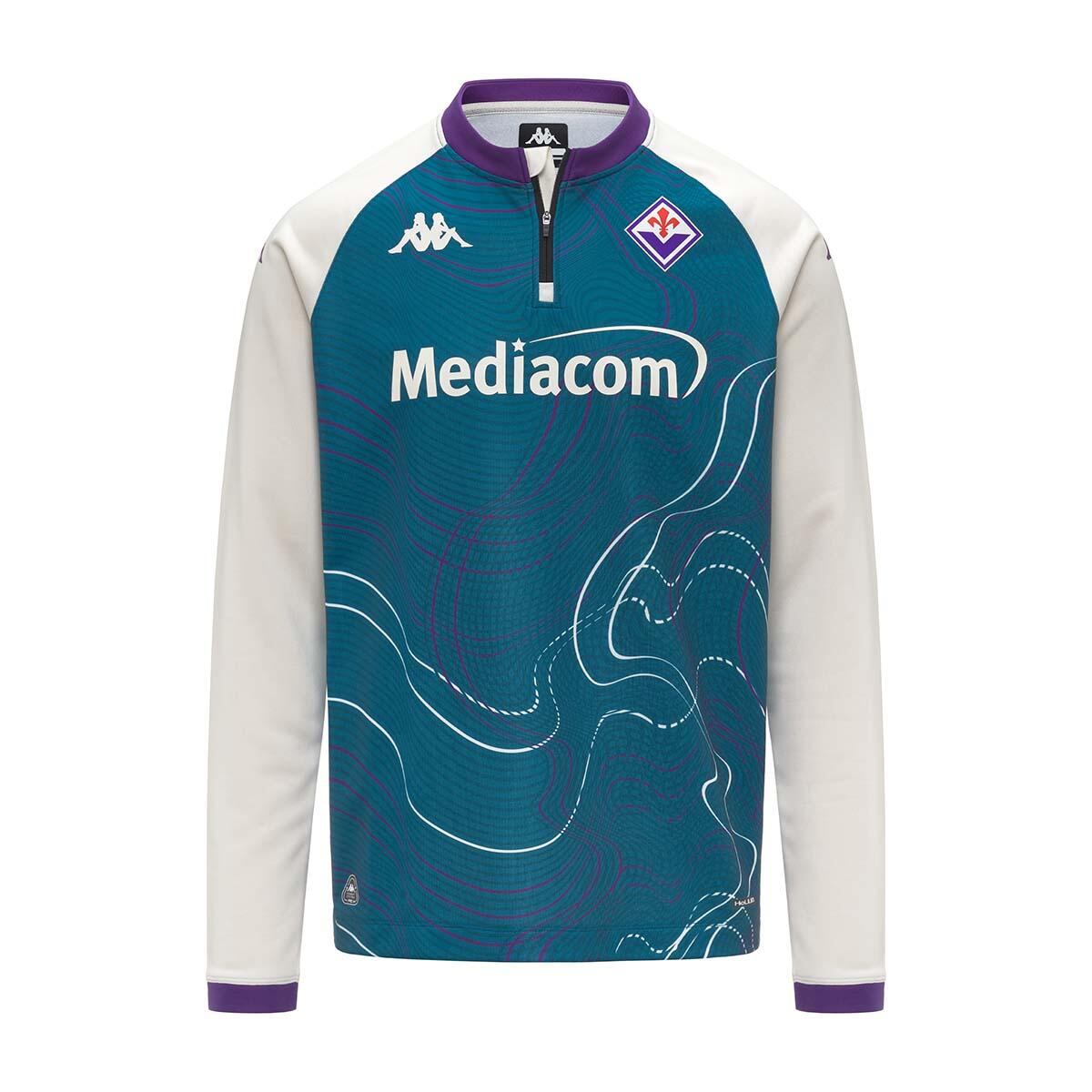 Kappa - Sweatshirt Muzirapre Pro Homme Fiorentina 25/26 - Sweat-shirt - Bleu - Decathlon