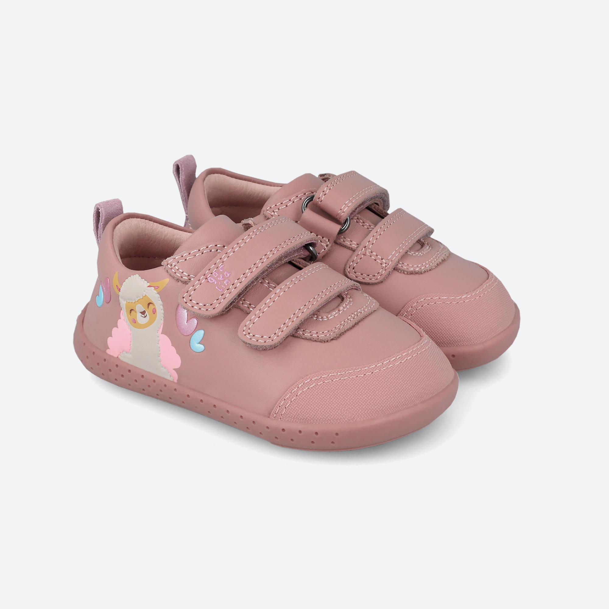 Zapatillas Barefoot Niña Garvalín 251305A Rosas Cierre Adherente 2/7