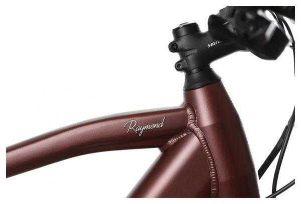 Bicyklet Raymond Electric City Bike Shimano Acera 9S 504 Wh 27.5'' Rojo Burdeos 7/7