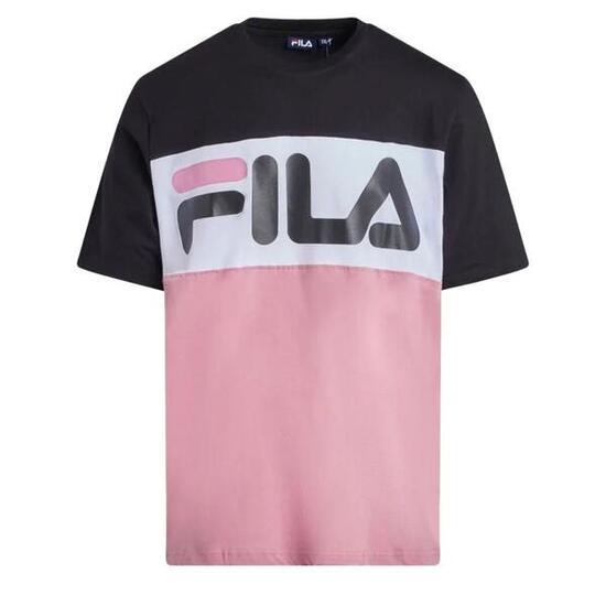 Camiseta Fila Flat Matte para Hombre Rosa/Negra