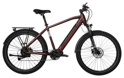Bicyklet Raymond Elektro-Stadtfahrrad Shimano Acera 9S 504 Wh 27.5'' Bordeaux Ro