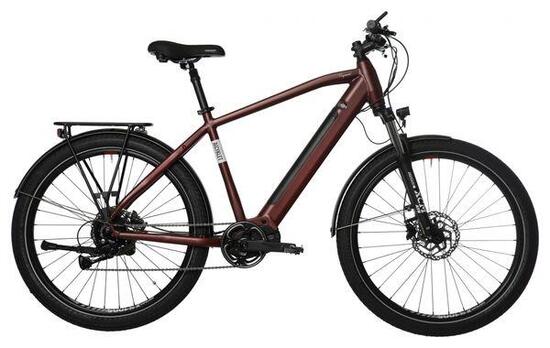 Bicyklet Raymond Elektro-Stadtfahrrad Shimano Acera 9S 504 Wh 27.5'' Bordeaux Ro