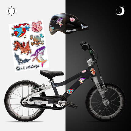 reflektierende Aufkleber Sticker Fahrrad Helm Reflektor Folie für Sicherheit