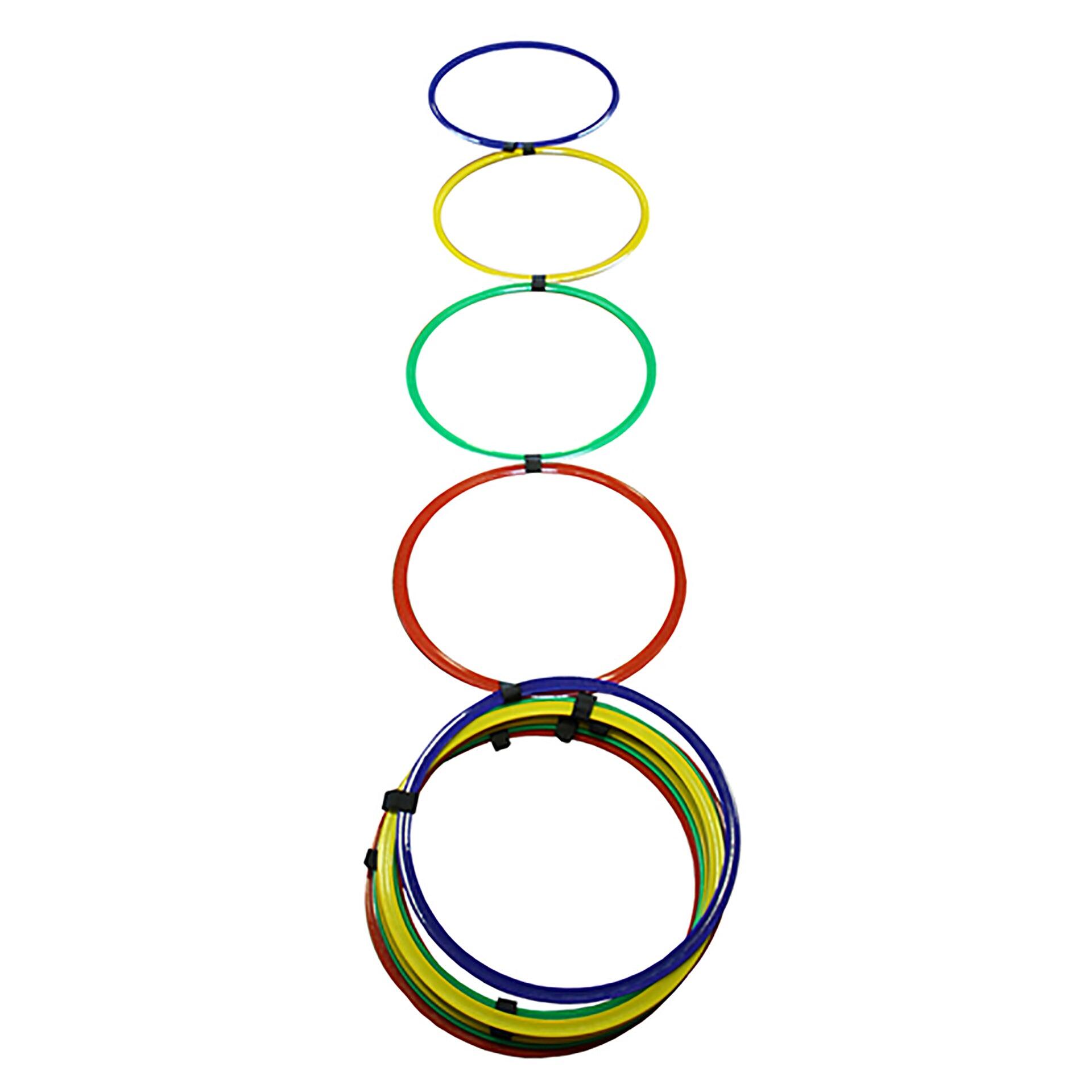 Scară din 12 inele plate multicolore Ø 45 cm