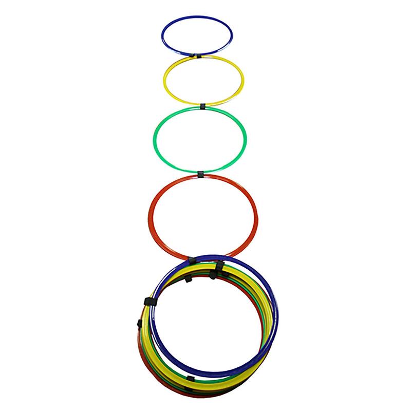 Scară din 12 inele plate multicolore Ø 45 cm