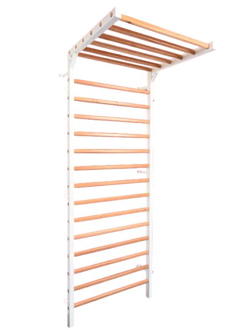Spalier pentru Gimnastica Metal - Lemn, lăcuit, 17 bare din fag, 240X90 CM, 277
