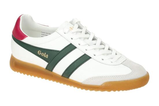 Gola Torpedo Leather Damen Sneakers Schuhe weiß grün CLB622