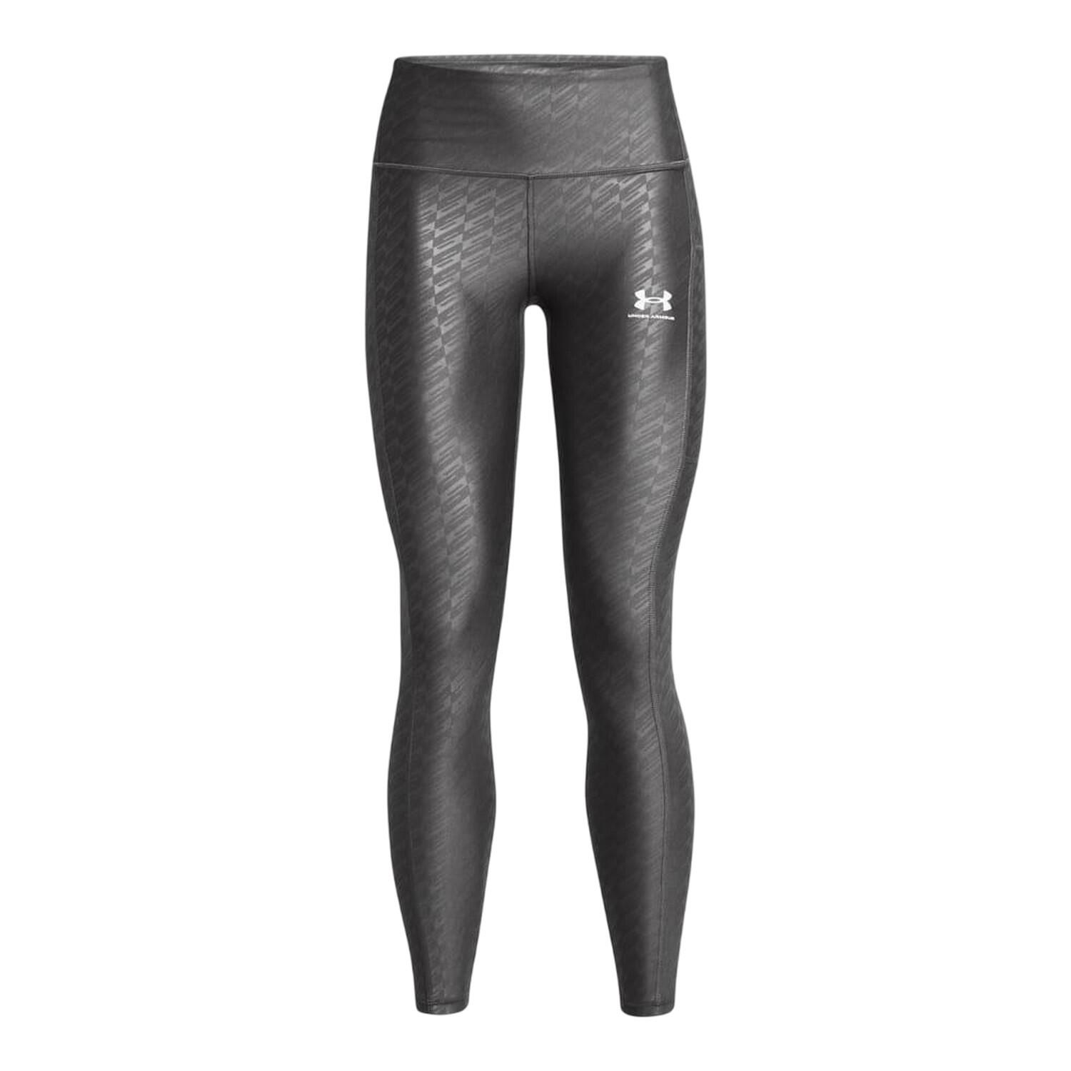 UNDER ARMOUR Womens/Ladies Embossed Logo Leggings (Grey)