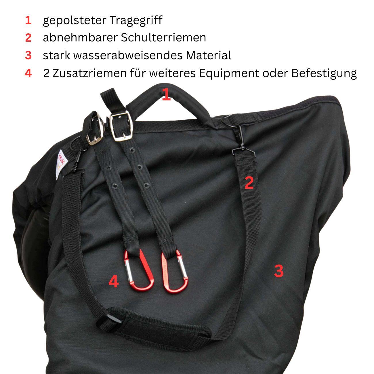 AMKA Satteltasche für englische Reitsättel - Sattelschoner und Tragetasche 4/4