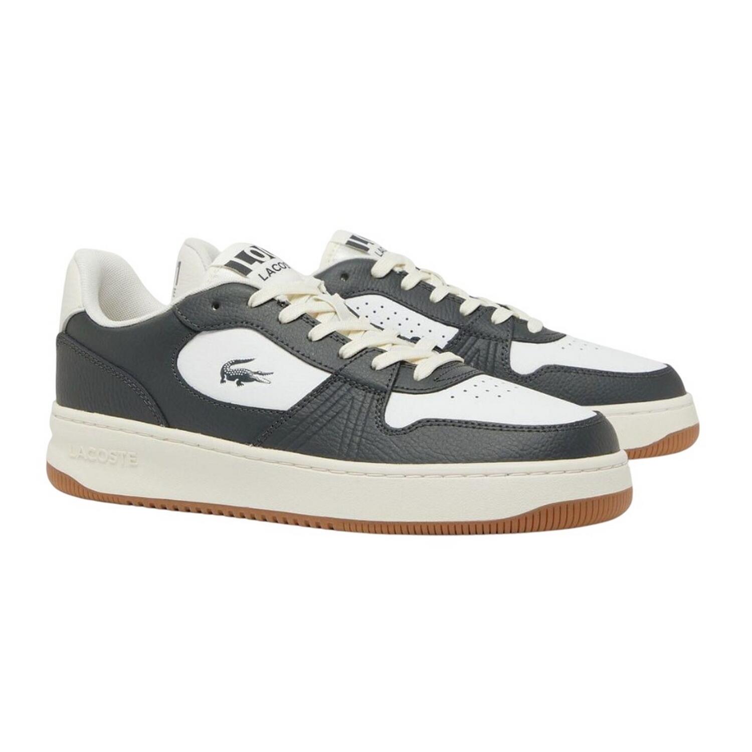 LACOSTE Womens/Ladies Leather Trainers (Grey)
