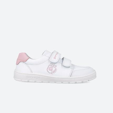 Zapatillas Barefoot Niños Garvalín 252510C Blancas Cierre Adherente