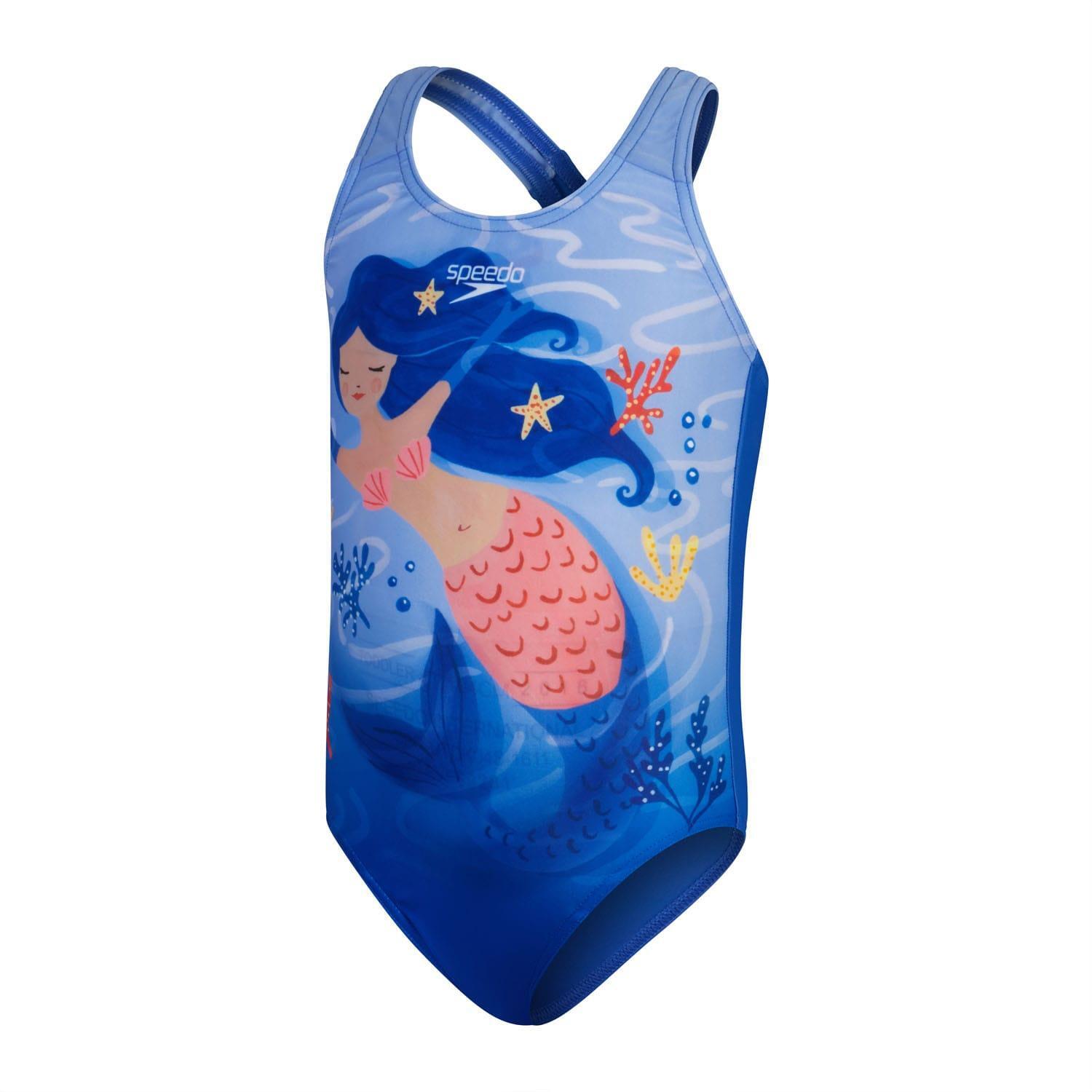SPEEDO Costume Da Bagno Intero Ragazze Speedo Placement 1 Blu Rosa