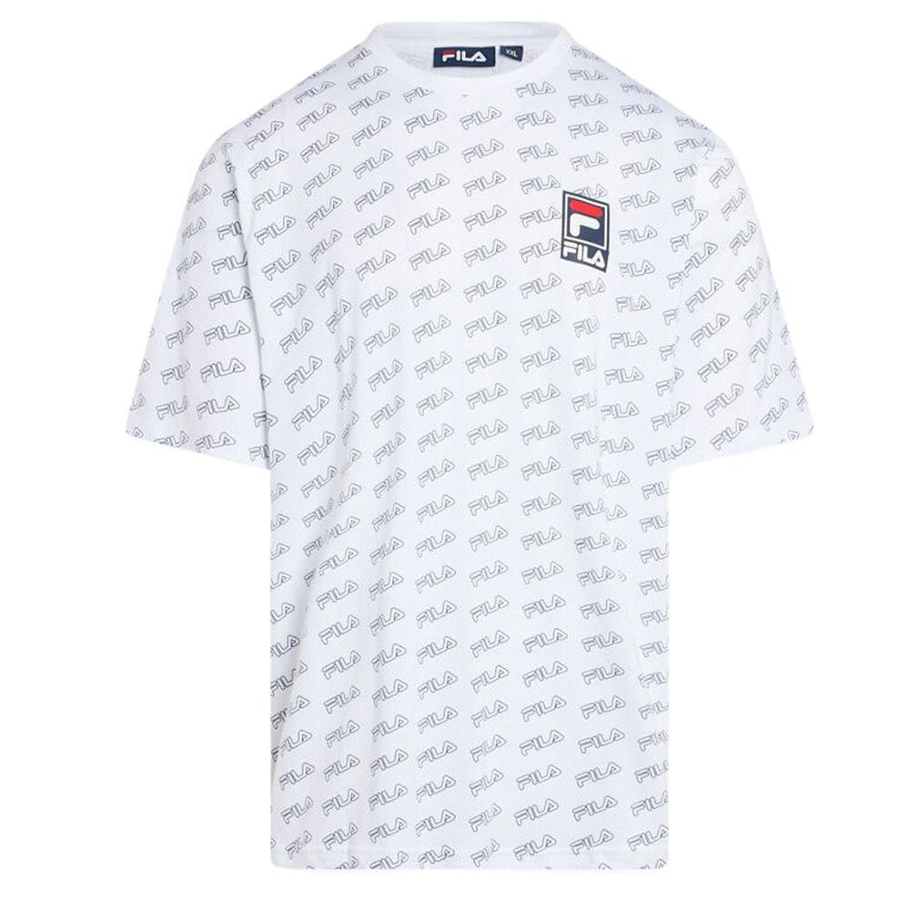T-shirt Blanc Homme Fila Flat Print 1/2