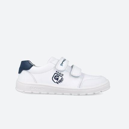 Zapatillas Barefoot Niños Garvalín 252510C Blancas Cierre Adherente