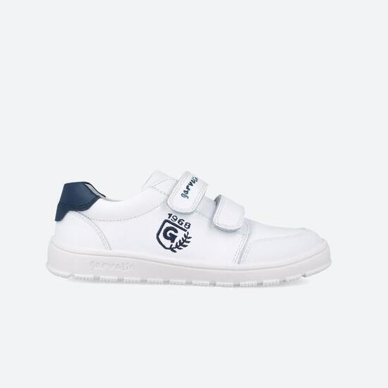 Zapatillas Barefoot Niños Garvalín 252510C Blancas Cierre Adherente