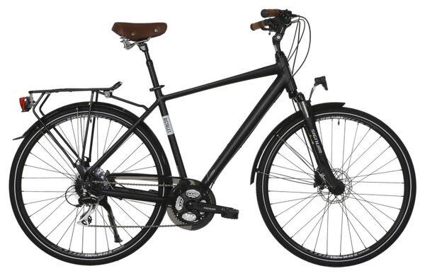 BICYKLET Bicicletta da città Bicyklet Léon Shimano Acera/Altus 8V 700 mm Nero