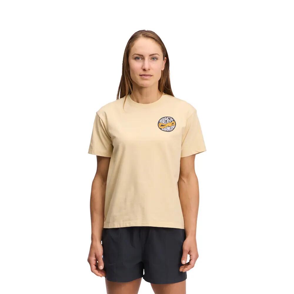 Dames-T-shirt Black Diamond Rope Badge 2/3