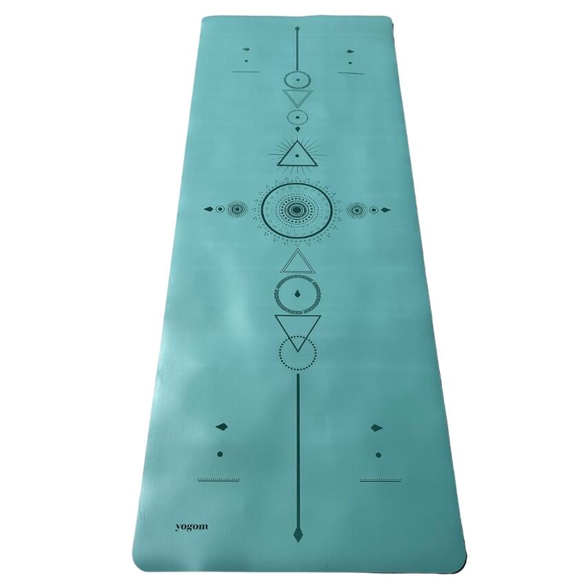 Yogom - Tapis De Yoga Antidérapant Star Samadhi Vert D& - Tapis De Yoga - 183 Cm - Decathlon